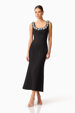 Elliatt Marina Midi Dress - Black White