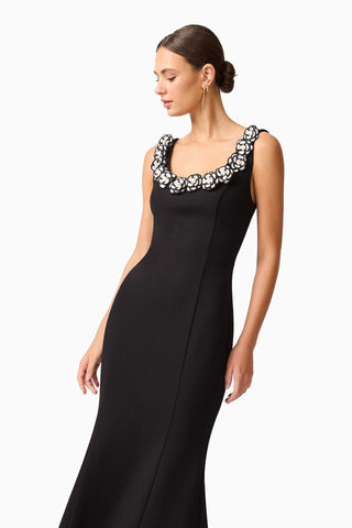 Elliatt Marina Midi Dress - Black White