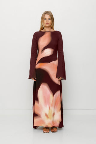 The Wolf Gang Leona Maxi Dress - Cocoa Flower