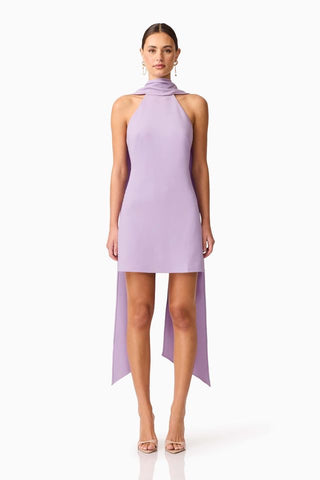 Elliatt Mira Halter Mini Dress - Lilac