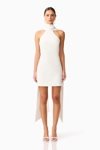Elliatt Mira Halter Mini Dress - Ivory