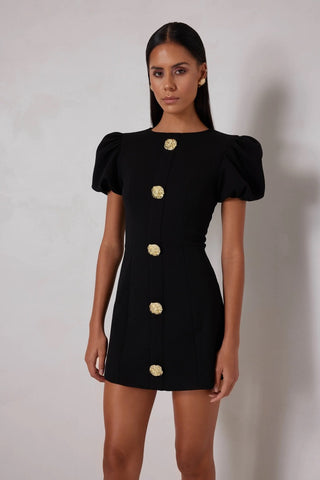 Elle Zeitoune Candice Mini Dress - Black