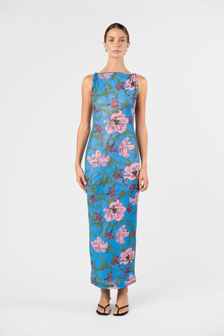 One Fell Swoop Torto Tank Dress - Cobalt Fleur