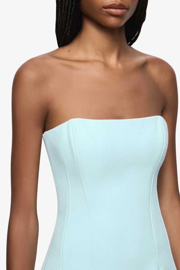 Bec & Bridge Romee Strapless Mini Dress - Glacier Blue