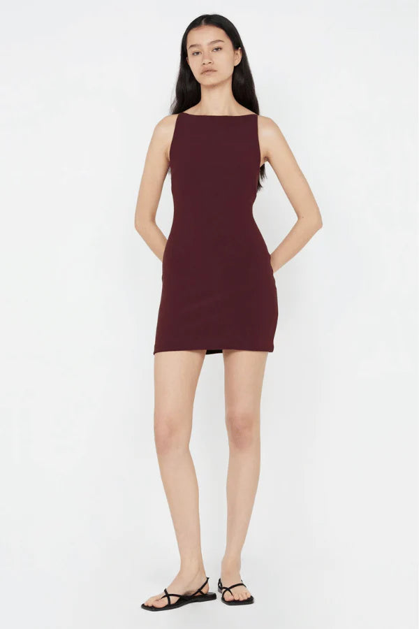 bec and bridge burgundy dress Bec & Bridge Clover Mini Dress - Plum