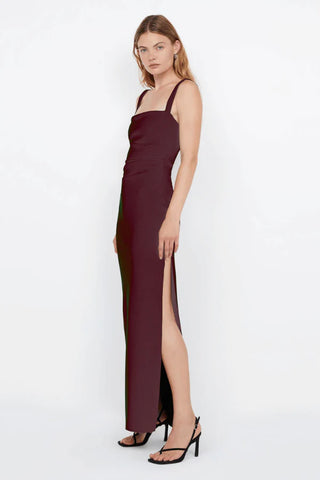 Bec & Bridge Leora Tuck Maxi Dress - Plum