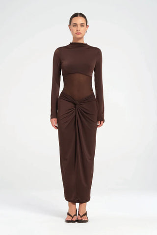 Benni Dora Maxi Dress - Chocolate