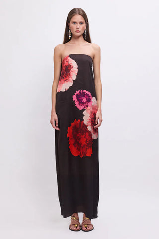 Suboo Frida Strapless Bustier Maxi Dress - Floral Print