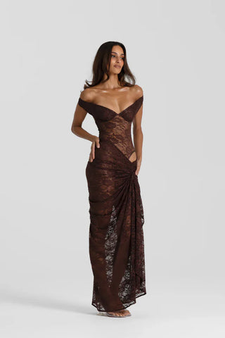 Natalie Rolt Aubrey Dress - Espresso