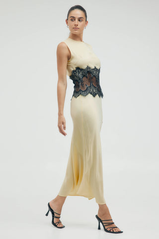 Third Form Visions Lace Trim Tank Dress - Marshmallow