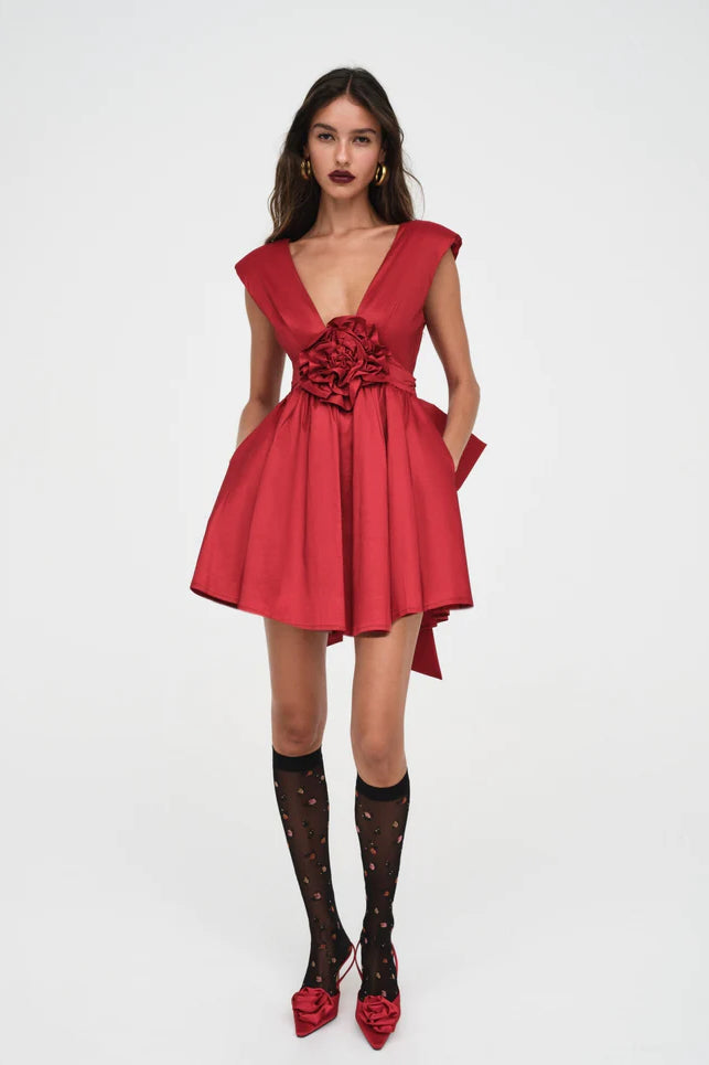 For love and on sale lemons velvet mini dress