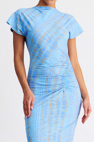 Suboo Claudia Short Sleeve Maxi Dress - Ice Blue