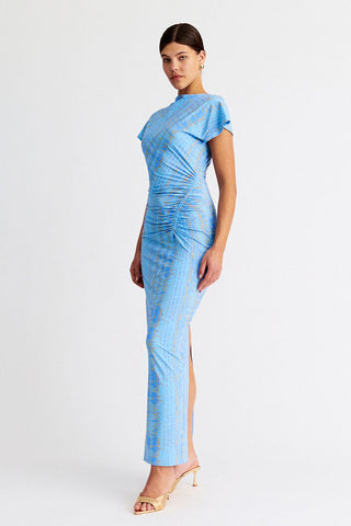 Suboo Claudia Short Sleeve Maxi Dress - Ice Blue