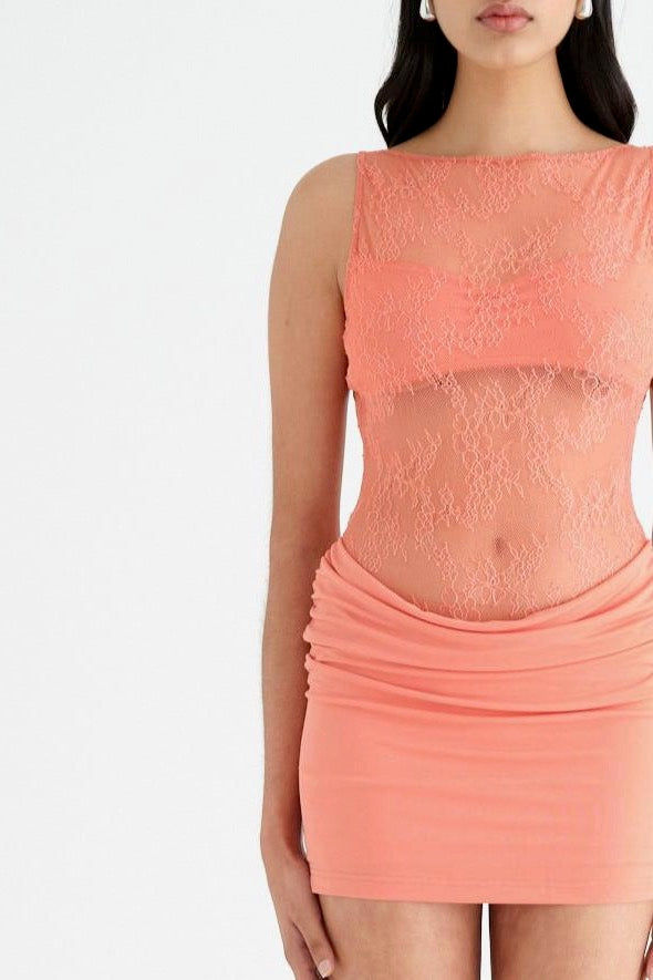 open lace back dress Benni main image 1
