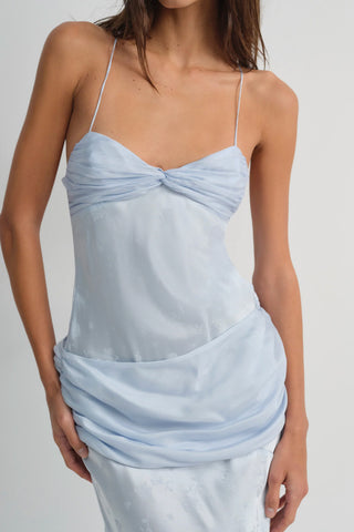 For Love & Lemons Daisy Gown - Baby Blue