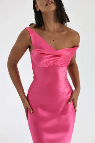 Natalie Rolt Monika Gown - Neon Pink