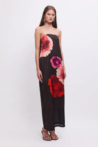 Suboo Frida Strapless Bustier Maxi Dress - Floral Print