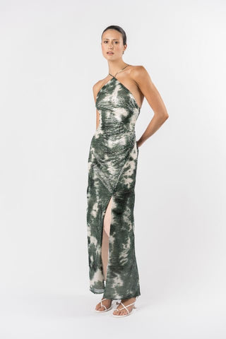 One Fell Swoop Yuki Maxi Dress - Midori Shibori