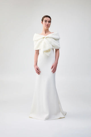 Unreal Fur Champagne Wrap - Ivory