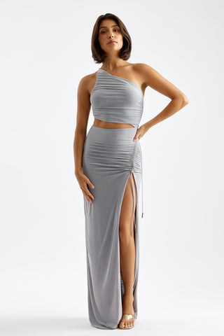 Lexi Havana Dress - Light Grey