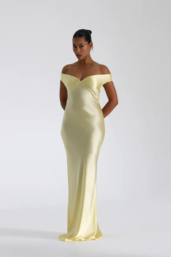 natalie rolt yellow sequin dress Natalie Rolt Delilah Gown Hire For A Night