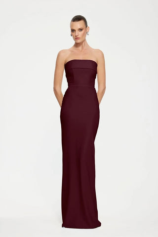 Effie Kats Monroe Gown - Wine