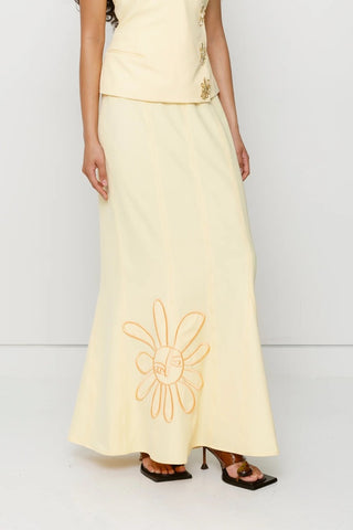 The Wolf Gang Inka Maxi Skirt - Butter