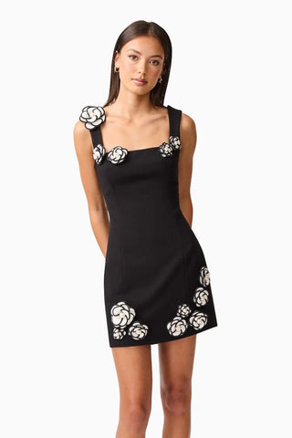 Elliatt Marina Mini Dress - Black White