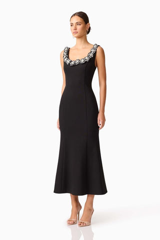 Elliatt Marina Midi Dress - Black White