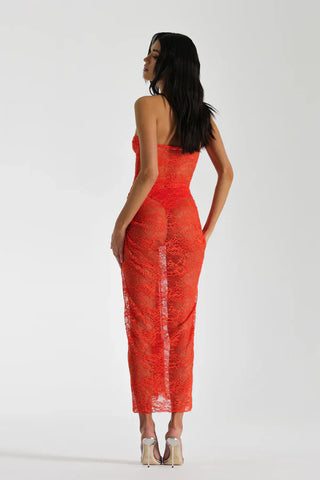 Natalie Rolt Naomi Dress - Tangerine