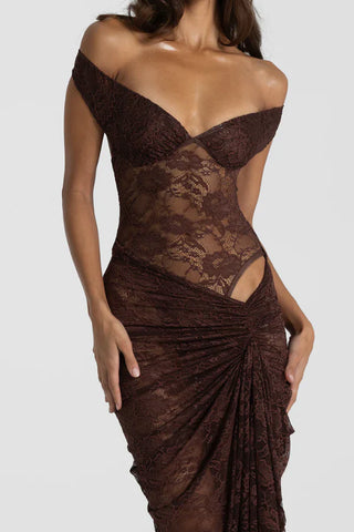 Natalie Rolt Aubrey Dress - Espresso