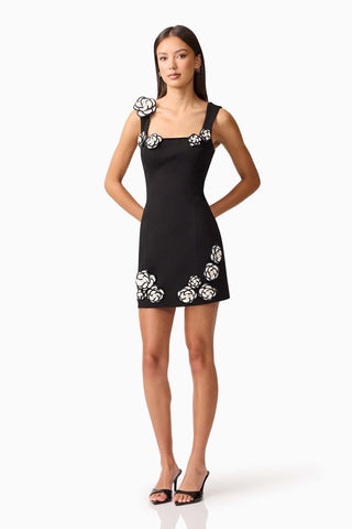 Elliatt Marina Mini Dress - Black White