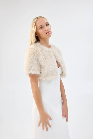 Unreal Fur Wings Balero - Caramel