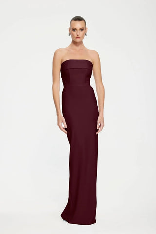 Effie Kats Monroe Gown - Wine