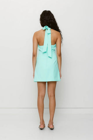 The Wolf Gang Inka Mini Vest Dress - Aqua