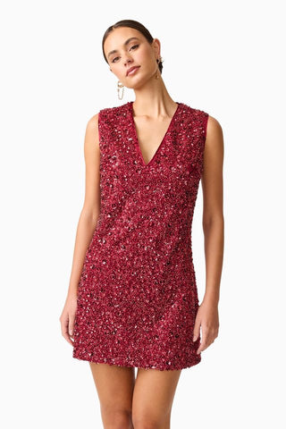 Elliatt Carmen Mini Dress - Berry