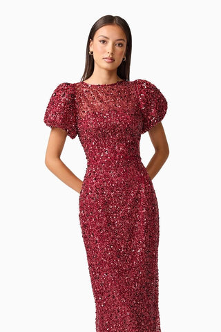 Elliatt Carmen Midi Dress - Berry