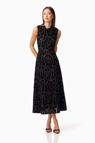 Elliatt Eris Midi Dress - Black