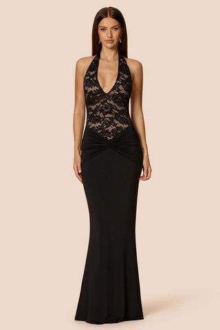 Nookie Lennox Halter Gown - Black