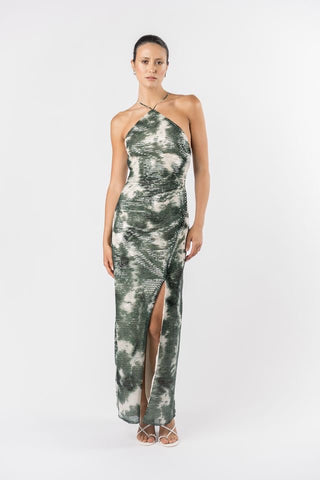 One Fell Swoop Yuki Maxi Dress - Midori Shibori
