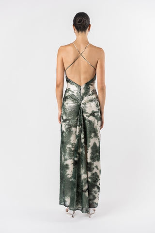 One Fell Swoop Yuki Maxi Dress - Midori Shibori