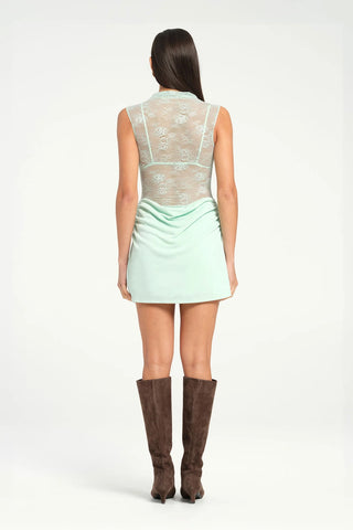 Benni Darby Mini Dress - Bleached Aqua