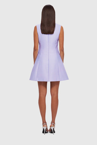 Leo Lin Briana V Neck Mini Dress - Lilac
