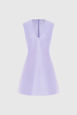 Leo Lin Briana V Neck Mini Dress - Lilac