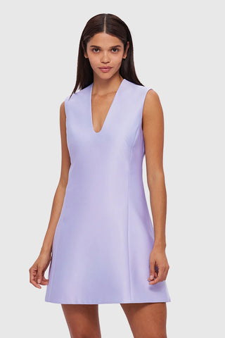 Leo Lin Briana V Neck Mini Dress - Lilac