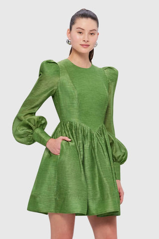 Leo Lin Elena Structured Shoulder Mini Dress - Tropical