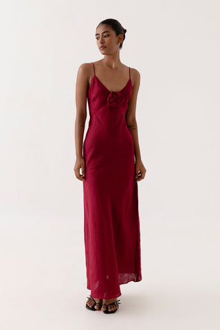 Summer Away Caprera Dress - Sangria