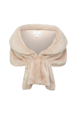 Unreal Fur Champagne Wrap - Nude