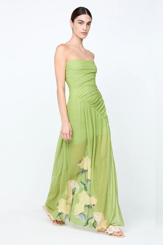 Bec & Bridge Citrina Strapless Dress - Aniya Floral