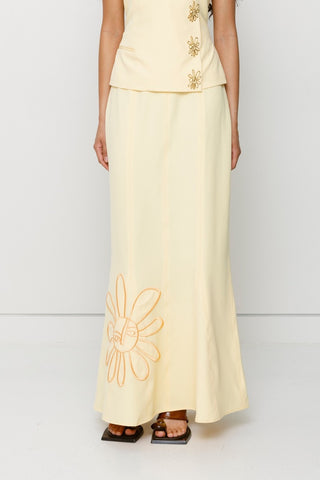 The Wolf Gang Inka Maxi Skirt - Butter
